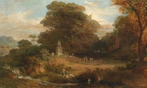 理想的なギリシャの風景 作： Friedrich von Amerling